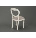 Chaise assise taupe Agathe Blanc