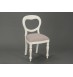 Chaise assise taupe Agathe Blanc